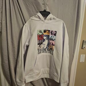 NWOT Taylor Swift White Hoodie - The Eras Tour Size Medium